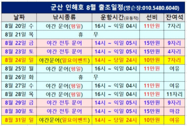 군산 인해호 8월 출조 일정_b.jpg