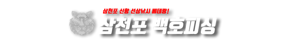 삼천포 백호피싱